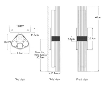 FASCIO 24" - Crystal wall light by Visual Comfort Europe - view 3